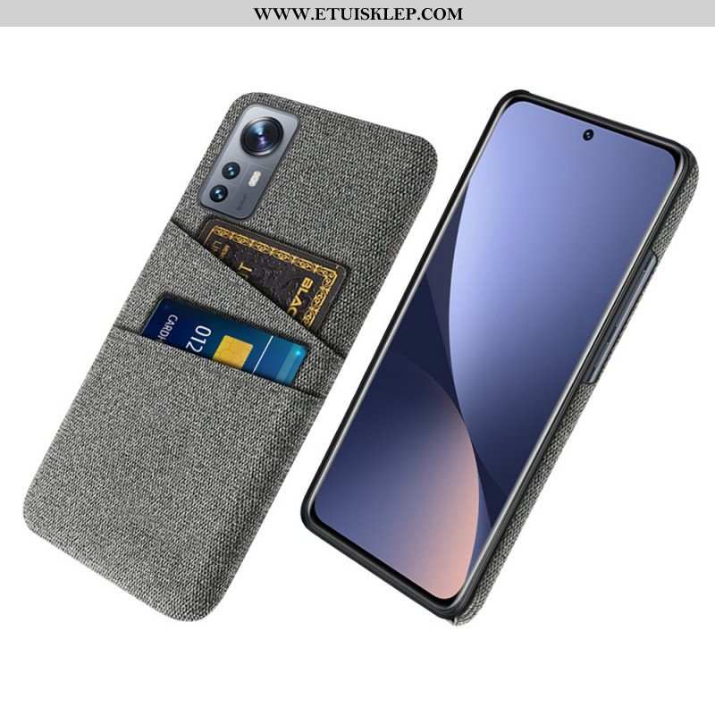 Etui do Xiaomi 12 Pro Tkanina Z Posiadaczem Karty